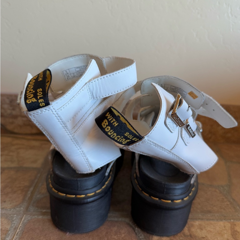 White dr martens platform sandals - Picture 3 of 3